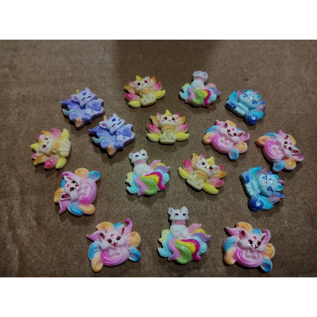 Clay resin Guminho rubah ekor 9 (±500pcs)