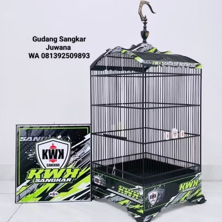 Sangkar Kosan KWK Racing 40x40 Variasi Stoper terbaru + Fullset kerodong + Free palet kayu