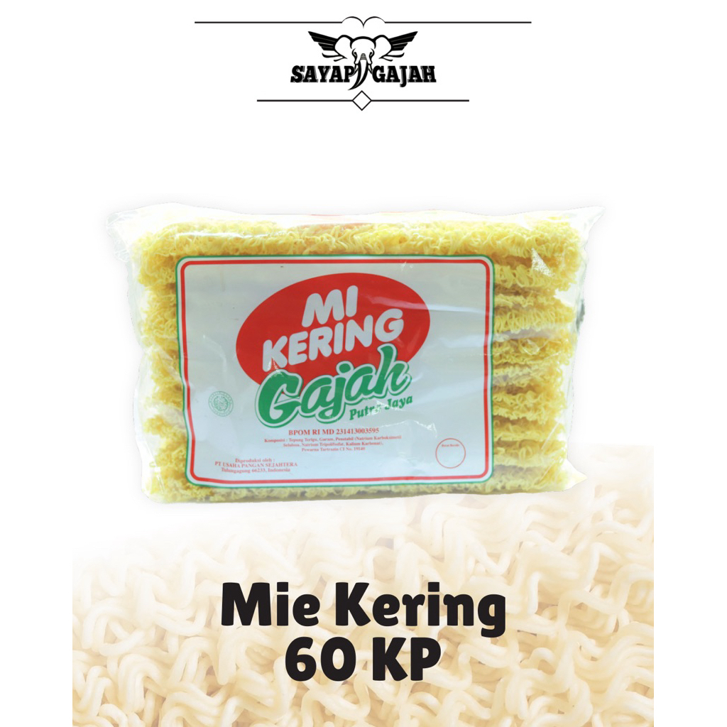 

Mie Kering Gajah 60KP