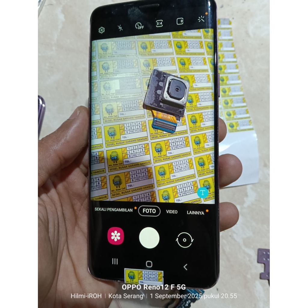 kamera belakang Samsung S9 biasa SM g960D seri inter AU japan ORI copotan