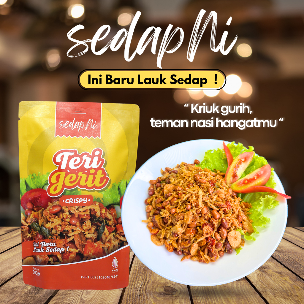 

SedapNi - Teri Jerit / Lauk Ikan Teri Medan / Teri Kacang / Lauk Siap Saji Ready To Eat