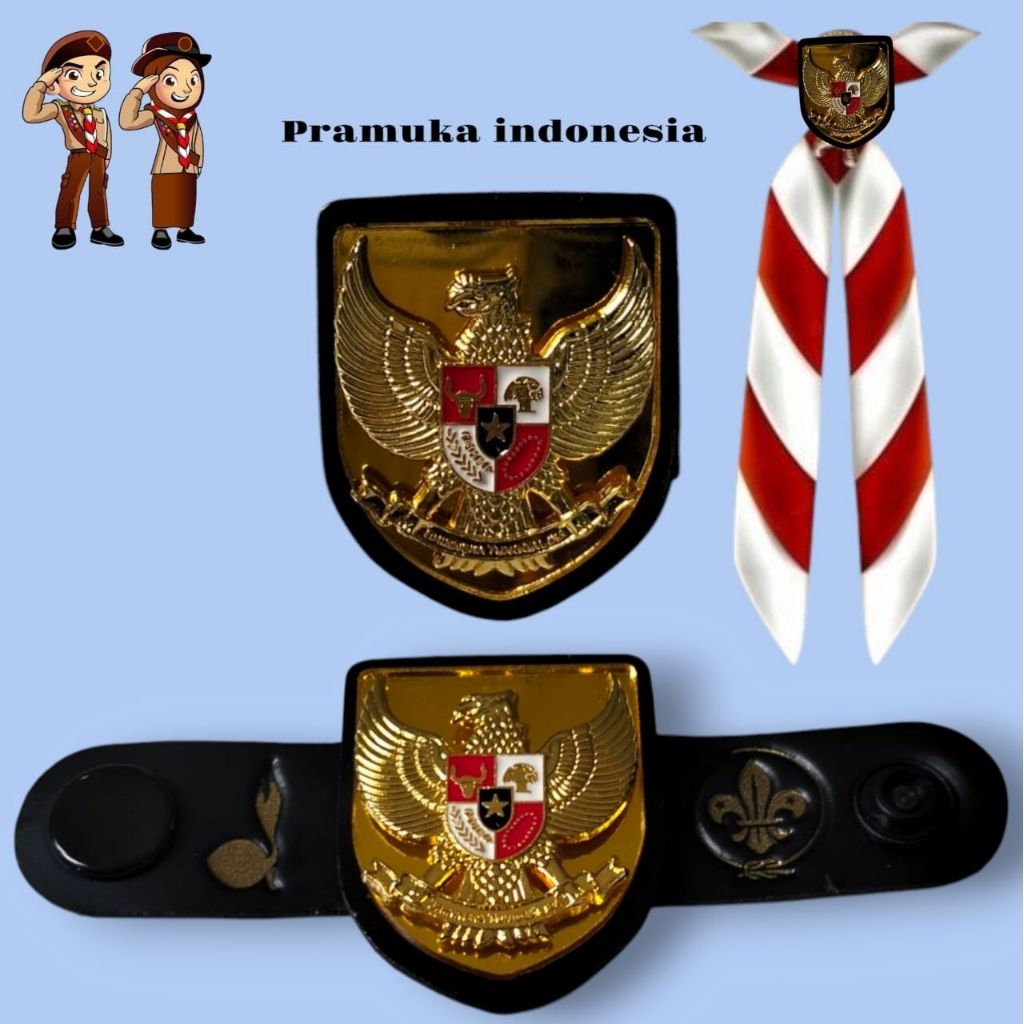 Ring kacu Pramuka gambar Garuda logam