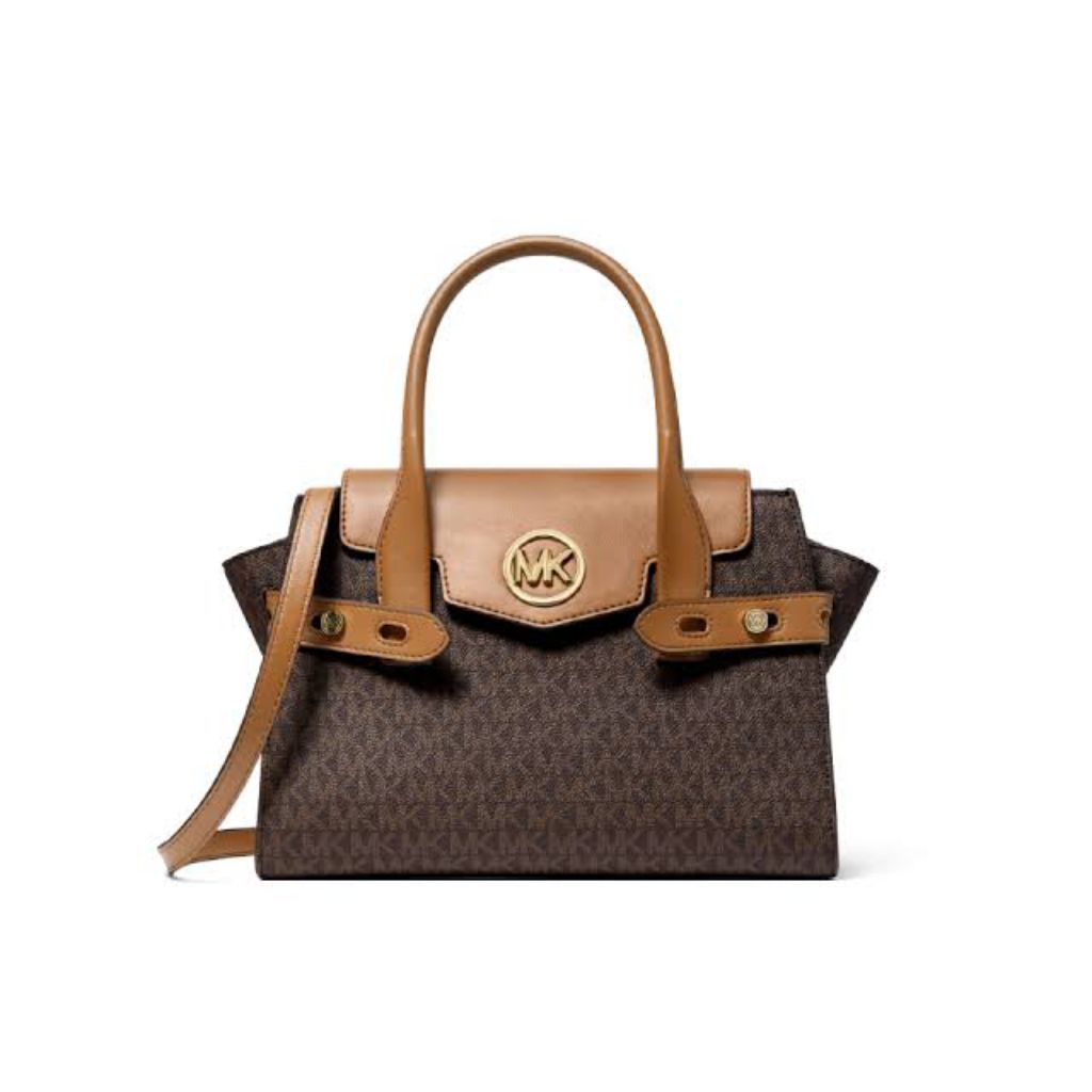 MK Carmen Satchel Brown Sign