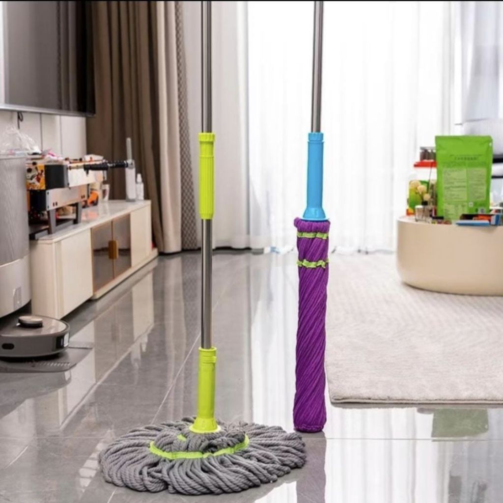 M1 Alat Pel Lantai Putar Otomatis Twist Mop Magic Pel Lantai Besar