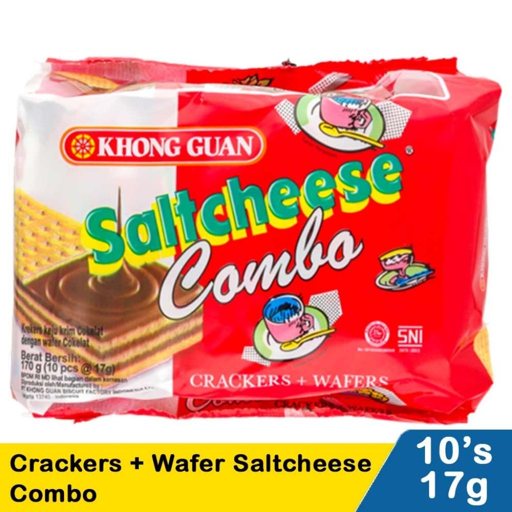 

khong guan crackers+wafer saltcheese combo 10x17g