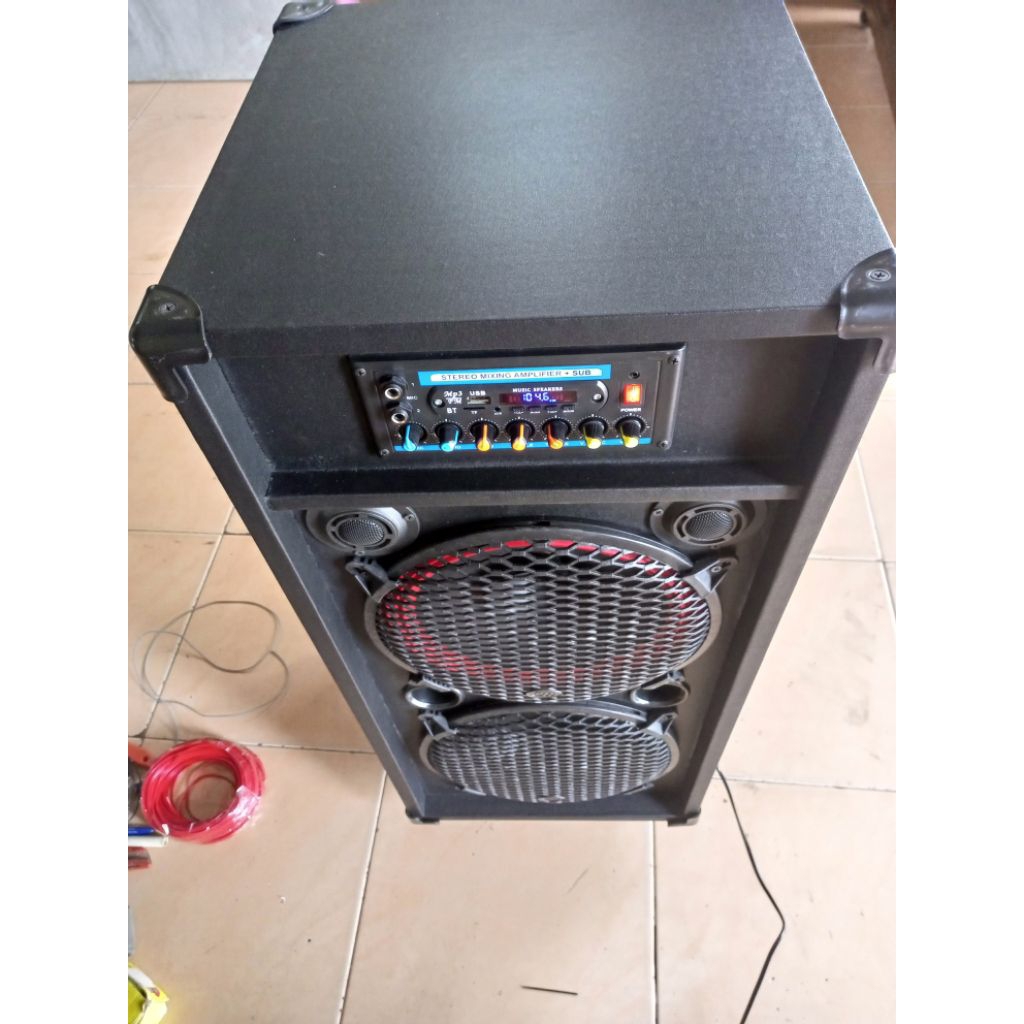 speker karaoke blutut 12 inci subwofer