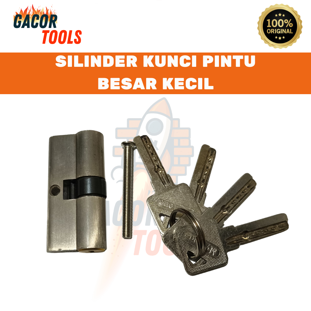 Silinder Kunci Pintu Kecil Besar / Kunci Pintu Silinder Set /  Silinder Kunci Pintu Rumah Besar Keci