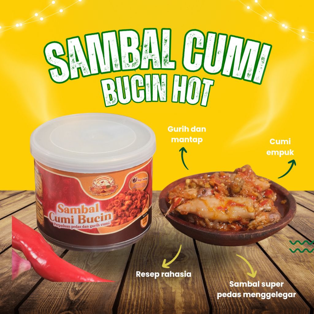 

Sambal Cumi Asin Bucin 150gr