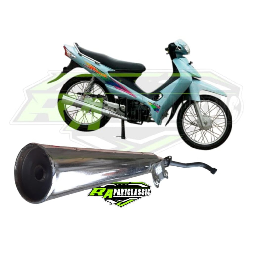 Promo COD Knalpot Standard Suzuki Smash 110 R Old 2003 2004 2005 Copy Original Bahan Tebal Presisi
