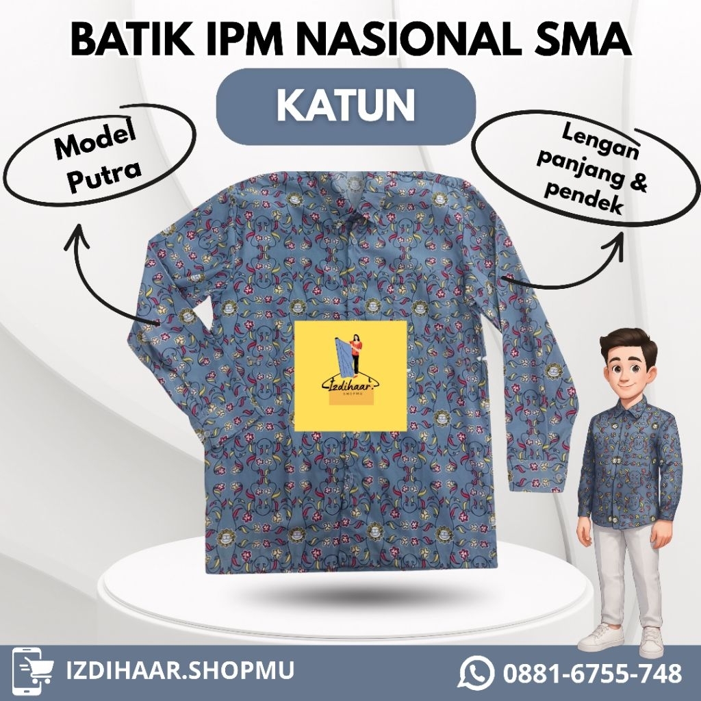 KATUN Batik IPM Muhammadiyah SMA Putra Motif Baru