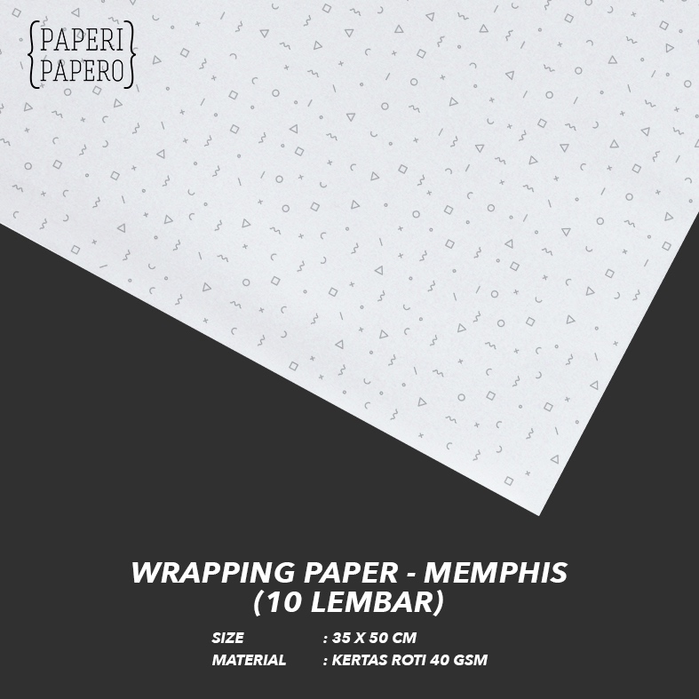 

Wrapping Paper Motif Memphis - Kertas Bungkus / Kado / Insert (10 pcs)