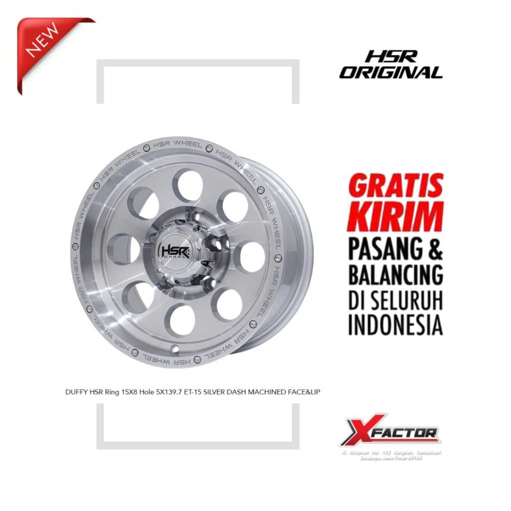 VELG R15 HSR DUFFY HSR R15X8 H5X139,7 ET-15 SDMFL
