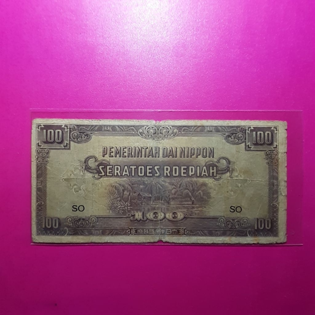 uang kuno 100 rupiah seri dai nippon