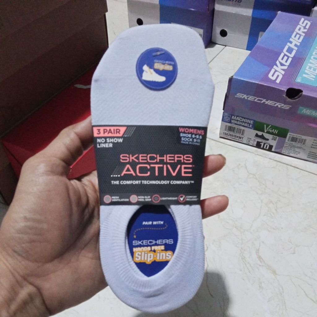 SKECHERS ACTIVE SOCK WOMEN 3 PAIR ORIGINAL