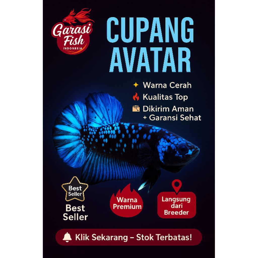 Hiasan dinding cupang Avatar