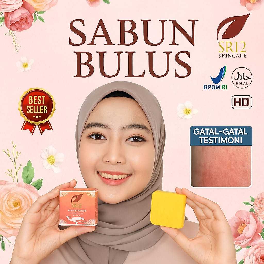 SABUN BULUS HERBAL SR12 MENCERAHKAN STRETCH MARK MENGHALUSKAN MELEMBABKAN