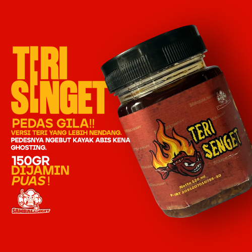 

Teri Senget - Sambal Teri Pedas GILA!!!! Siap Saji HOMEMADE 150 Gram By Sambalangit