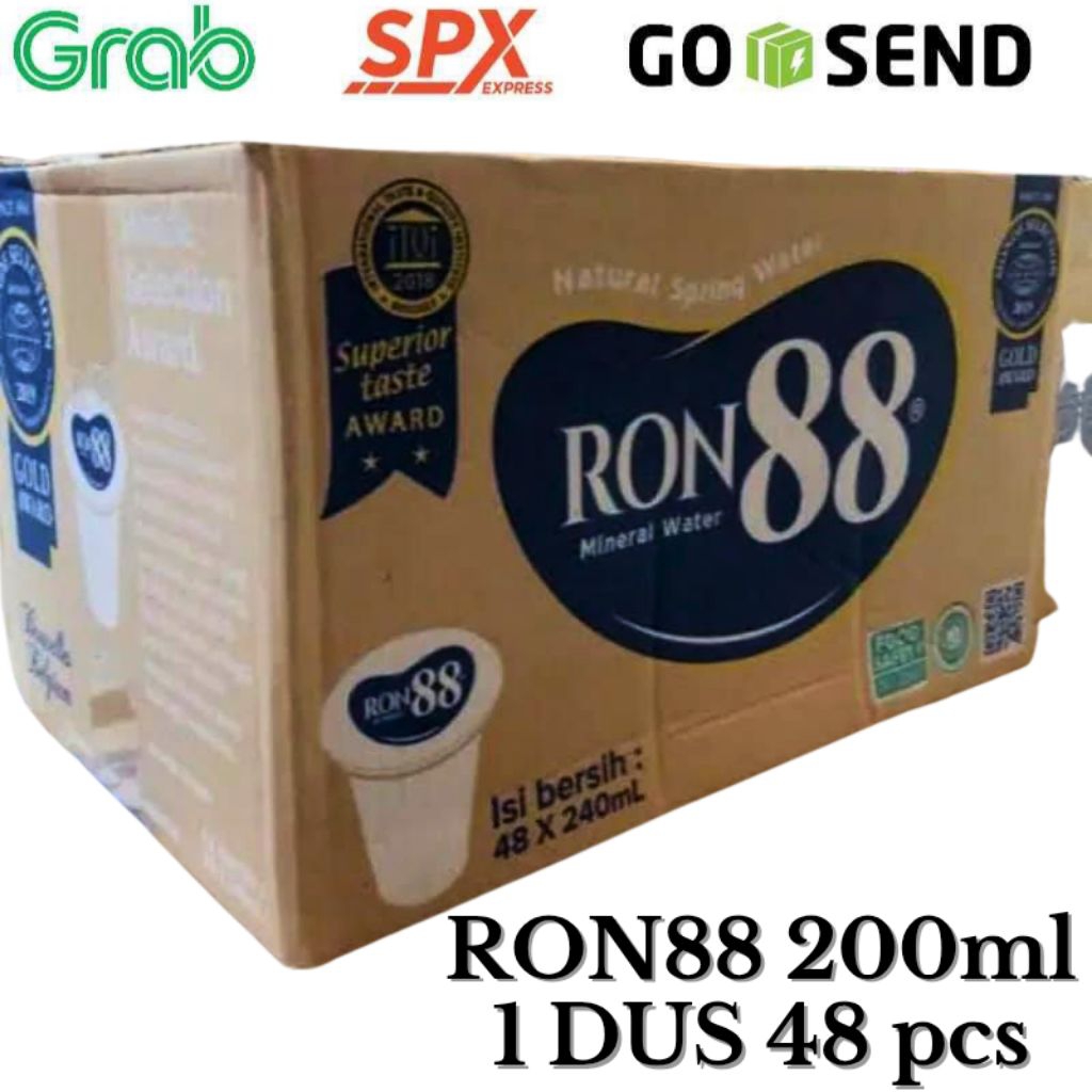 

RON88 Air Mineral 200ml – Air Minum gelas Kecil Murni Higienis kemasan CUP 200 mL