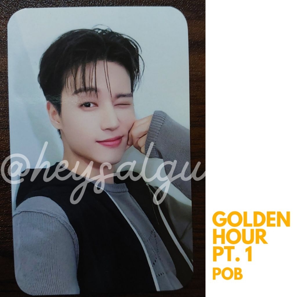 ATEEZ WOOYOUNG Photocard PC POB Golden Hour part.1 POB
