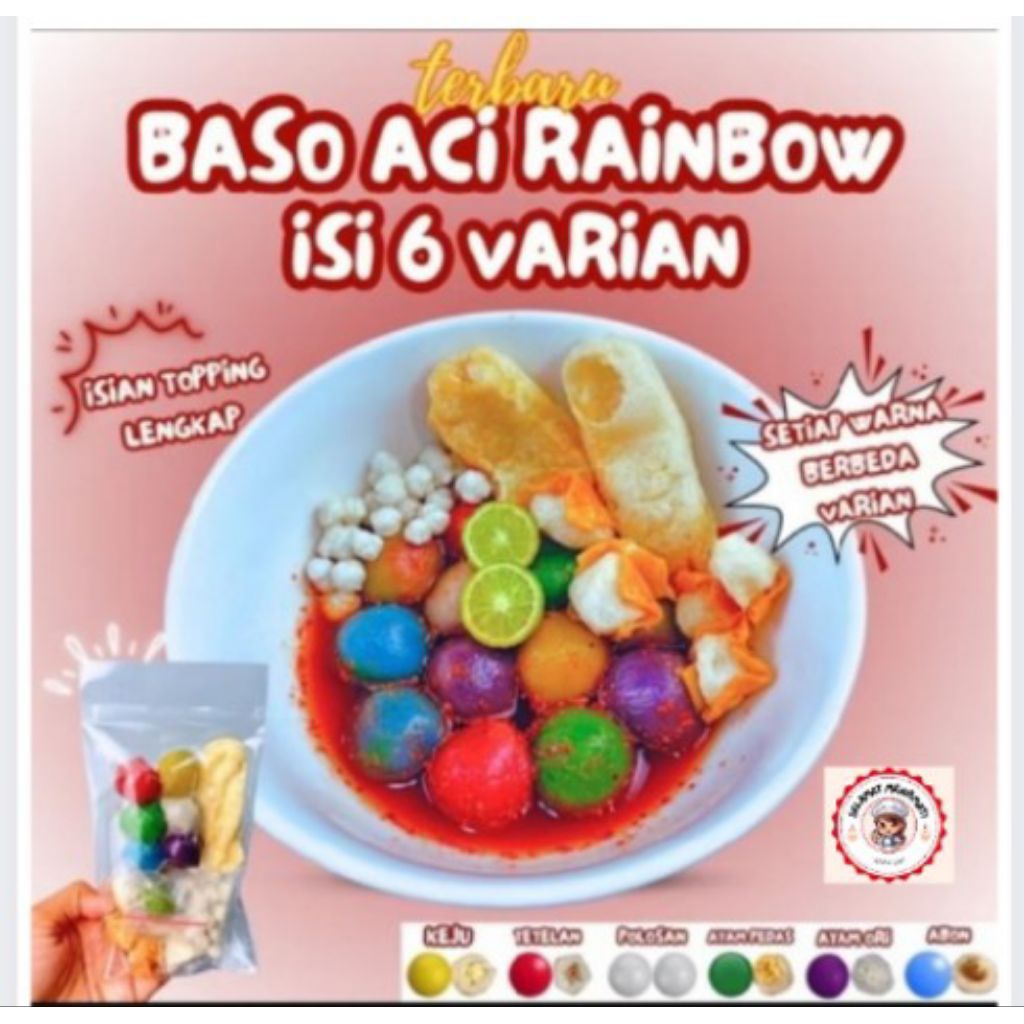 

BASO ACI RAINBOW 1BUNGKUS SETIAP WARNA BERBEDA VARIAN
