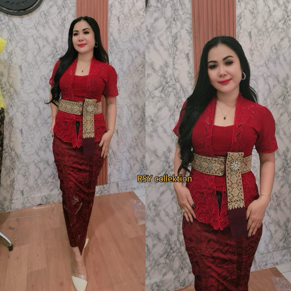 Kebaya bordir lengan lonceng / kebaya jadi / kebaya bordir / kebaya bali