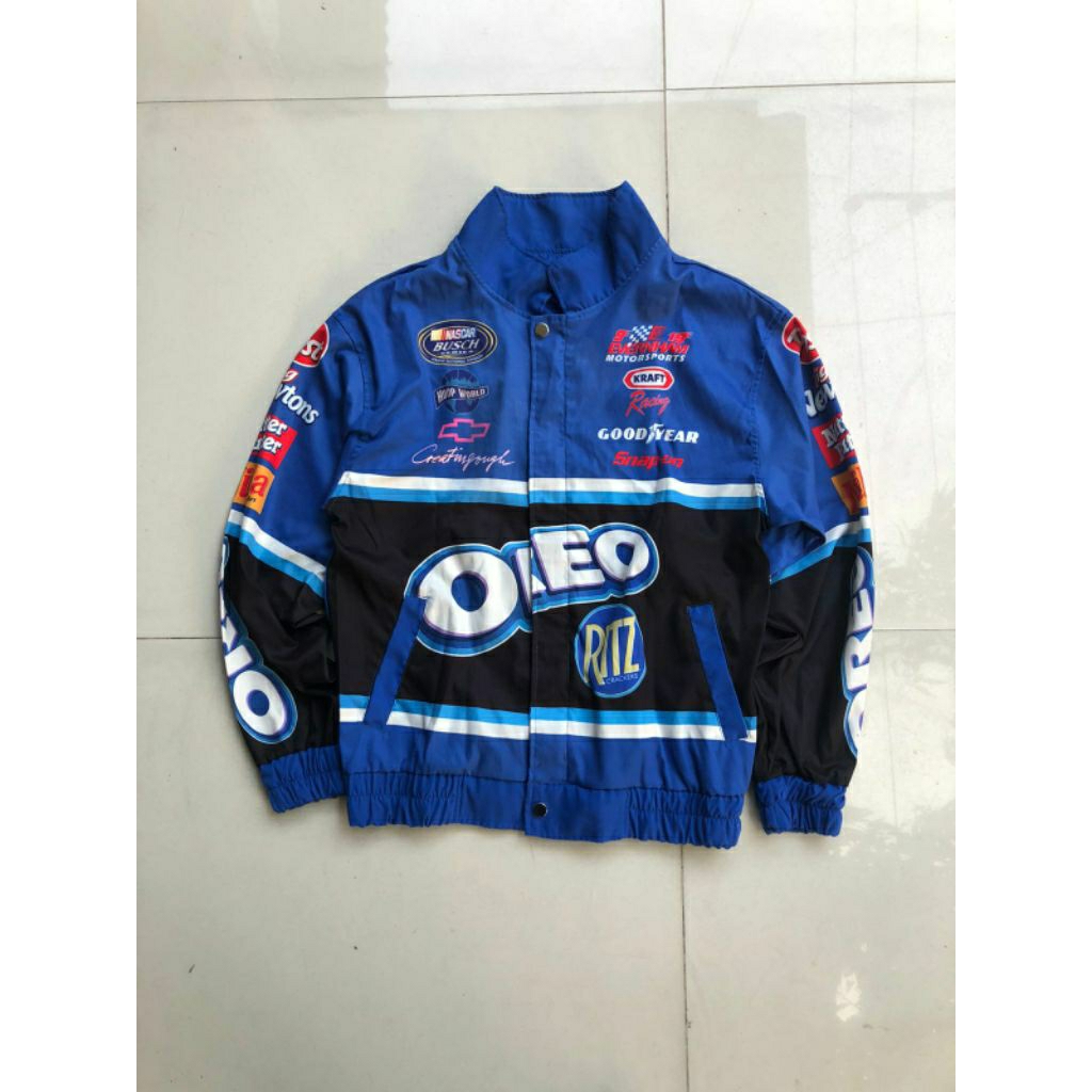 jacket vintage windbreaker oreo racing