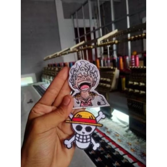 Bet emblem patch bordir anime one piece gear