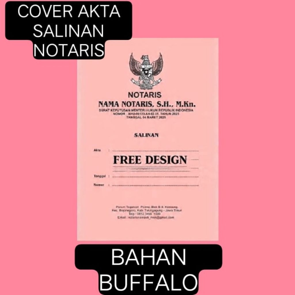 

COVER AKTA SALINAN NOTARIS / PPAT