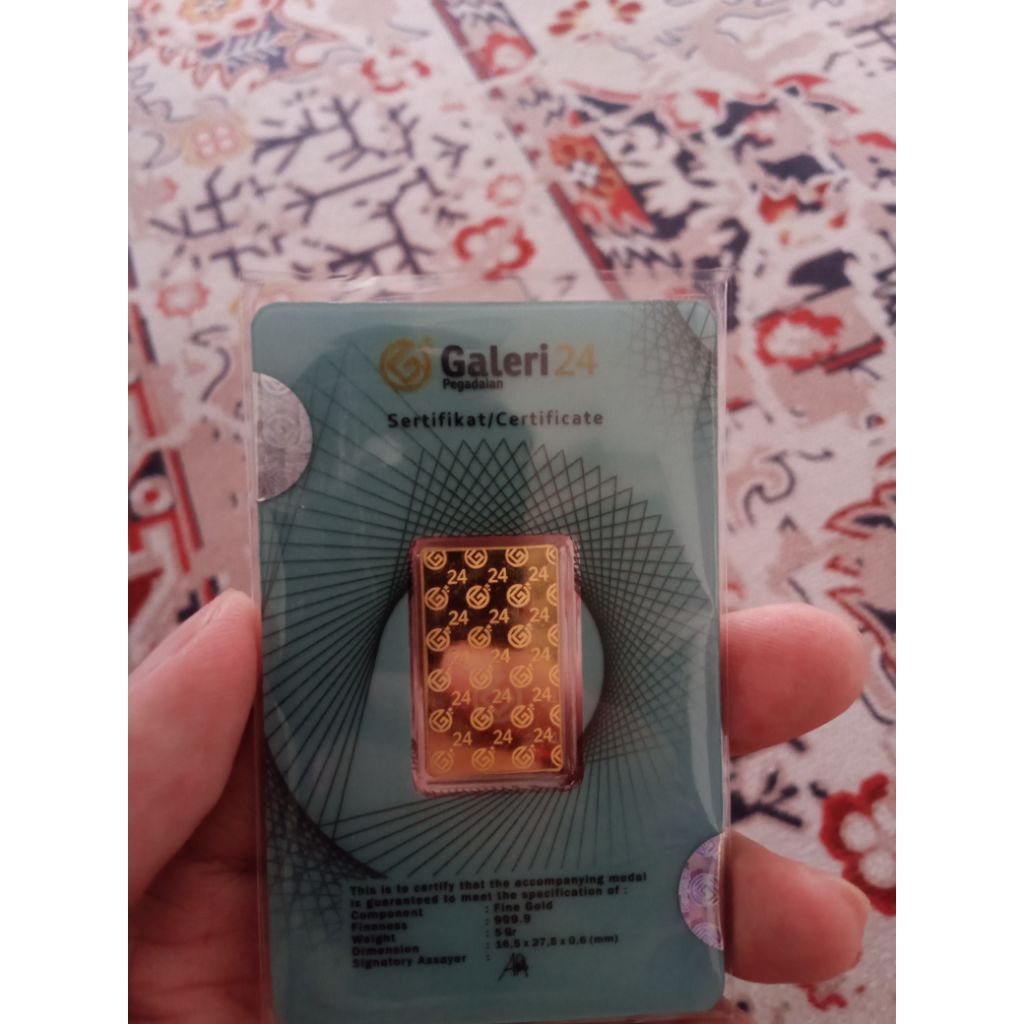 Logam Mulia Galeri 24 Pegadaian 5 Gram