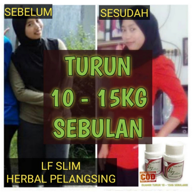 Pelangsing Herbal Alami LF Slim untuk Diet Tubuh