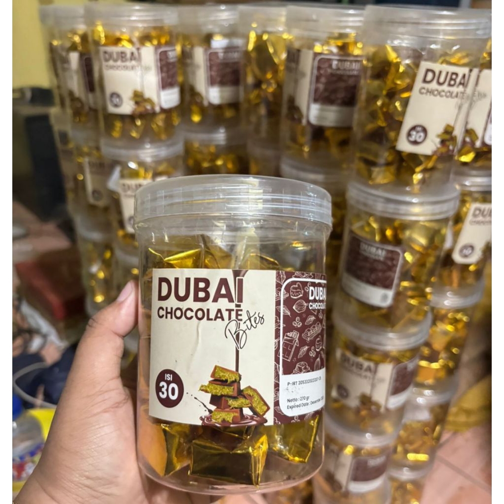 

coklat dubai share in jar isi 30 pcs