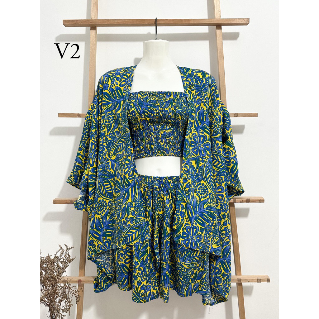 PART 2 SETELAN KEMBEN KARDIGAN PENDEK / ONE SET CARDIGAN / SET KEMBEN