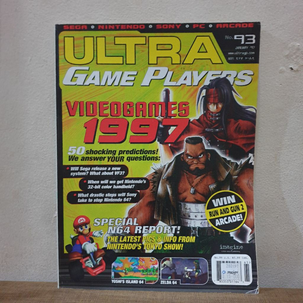 Majalah Game Import Vintage ULTRA GAME PLAYERS Video Games 1997