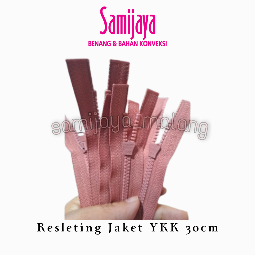 Resleting jaket 30cm ykk,harga perpcs