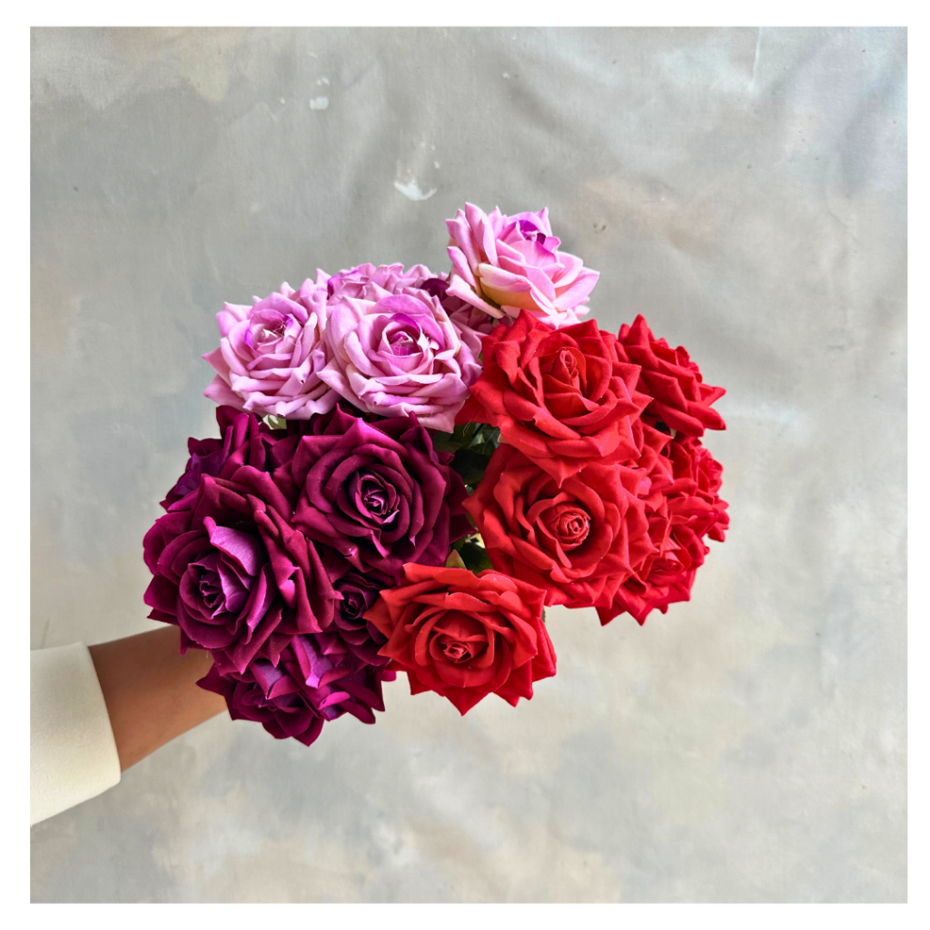 Bunga Artificial | Velvet Rose Dc X7
