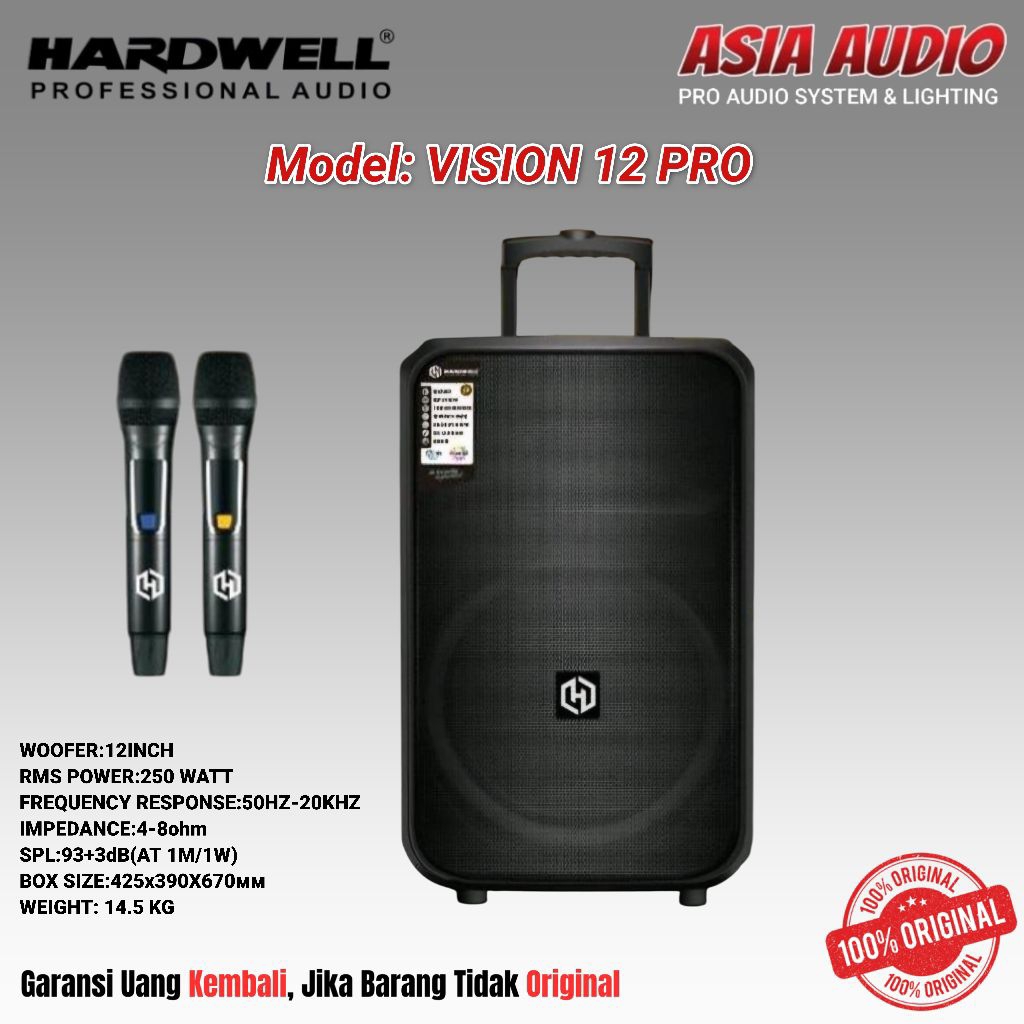 SPEAKER PORTABLE HARDWELL VISION 12 PRO