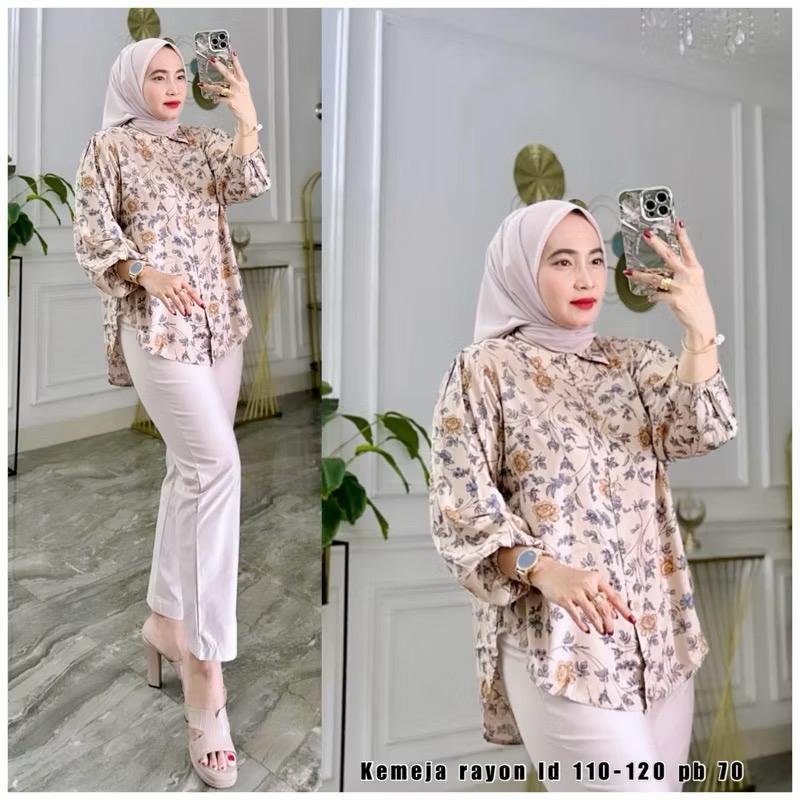 Kemejah Wasnita Murah Terbaru Pakaian Jemeja Atsan Kekinian Atasan Kemejah Wanita Bju Kameja Bjukeme