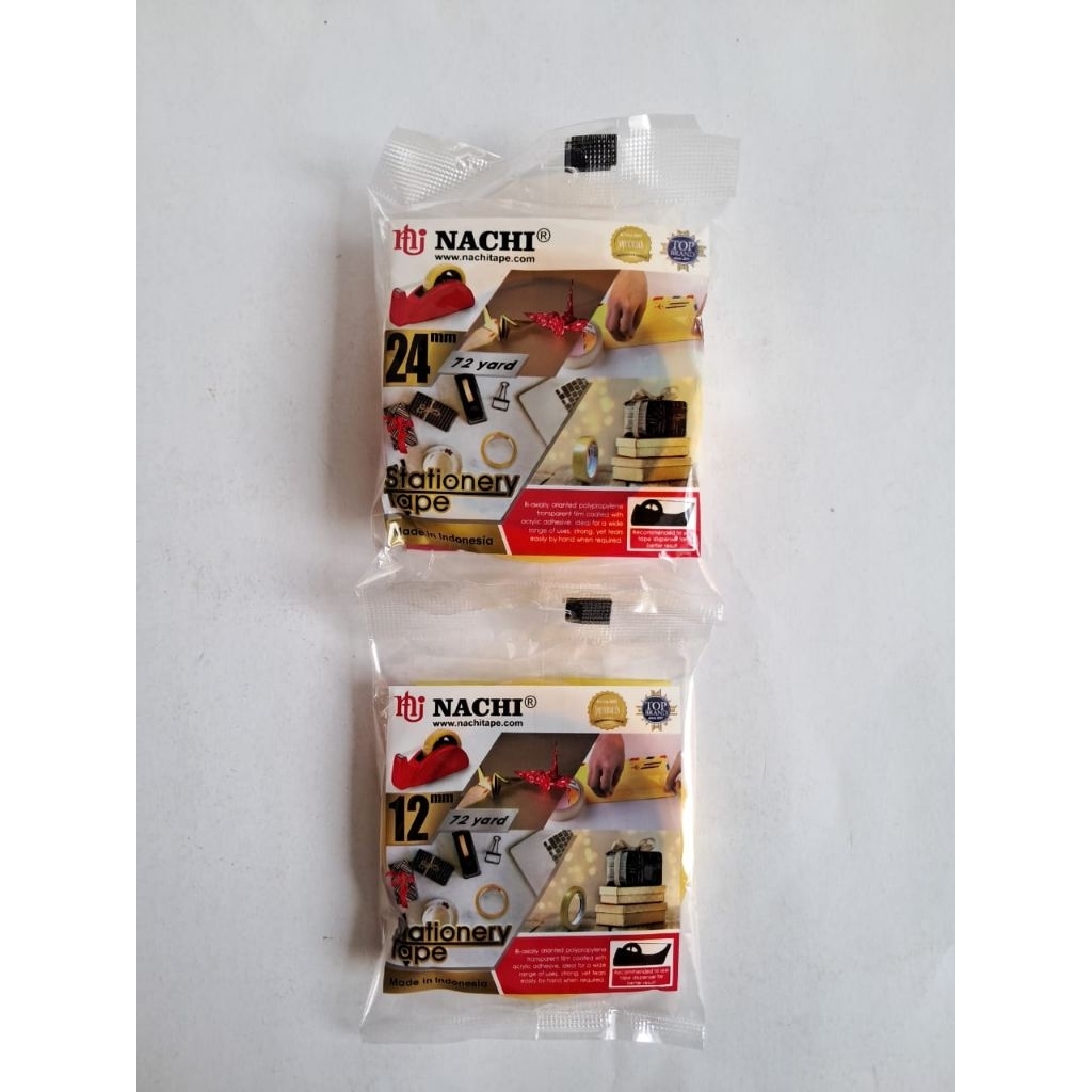 

isolasi nachi stationery tape bening 12mm dan 24mm
