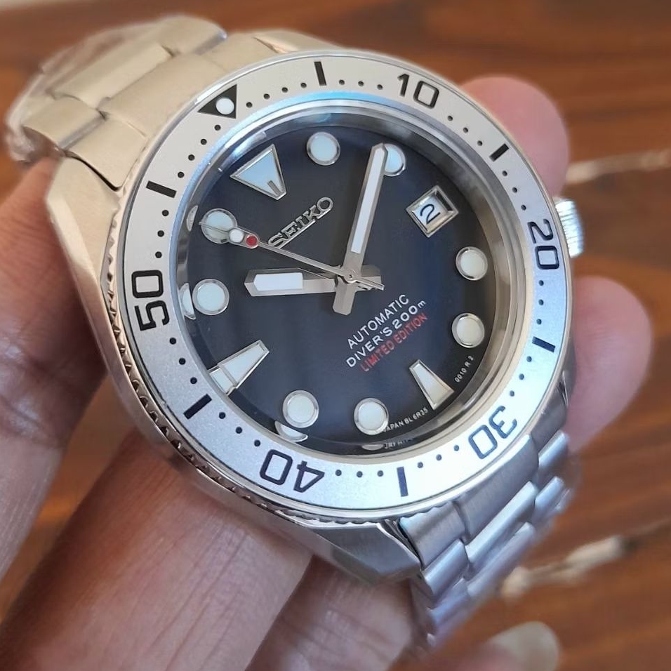 seiko mod sumo mm200 seiko  nh35 movement automatic 42mm case