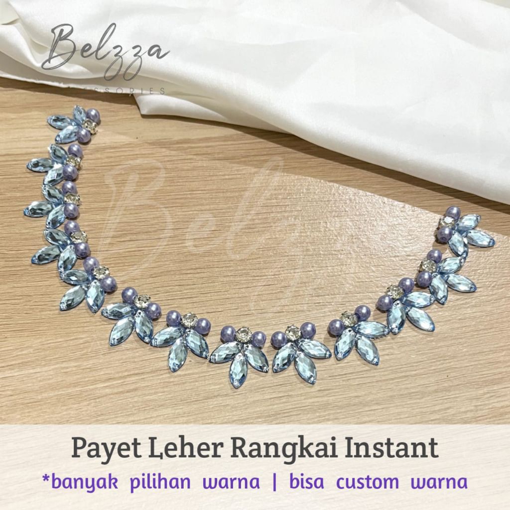 Payet Rangkai Instant/payet tempel mewah/payet diamond kristal | Payet Instan Cantik | Payet Leher ,