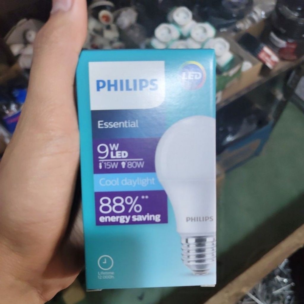 lampu led philips 9 watt original bergaransi