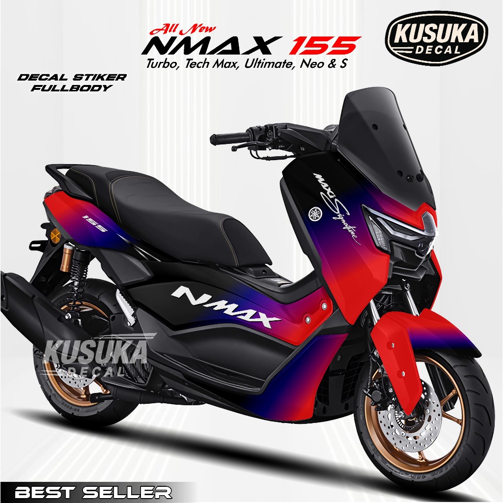 Kusuka Decal ~ Stiker New Nmax Fullbody Neo Turbo 2025 Motif MaxiSignatur