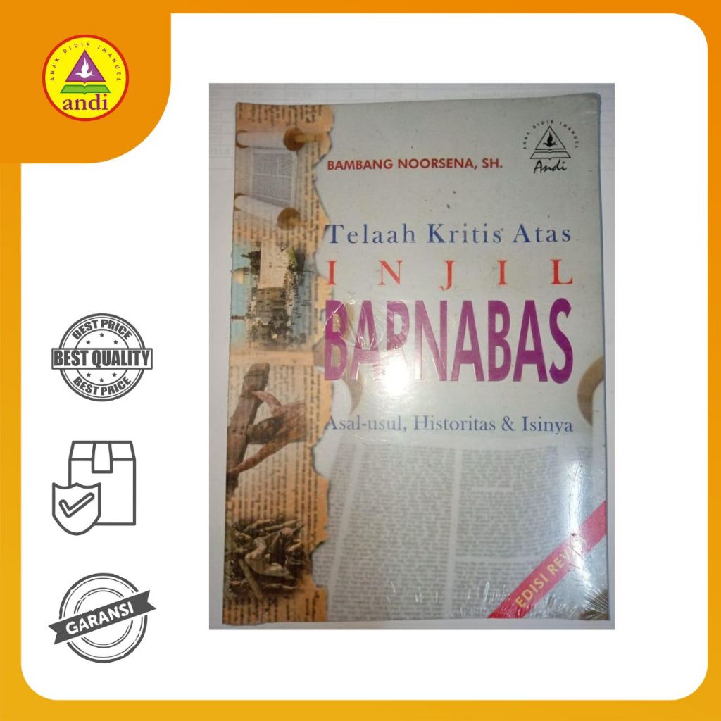 Buku Rohani Andi-Telaah Kritis Atas Injil Barnabas (Edisi Revisi)