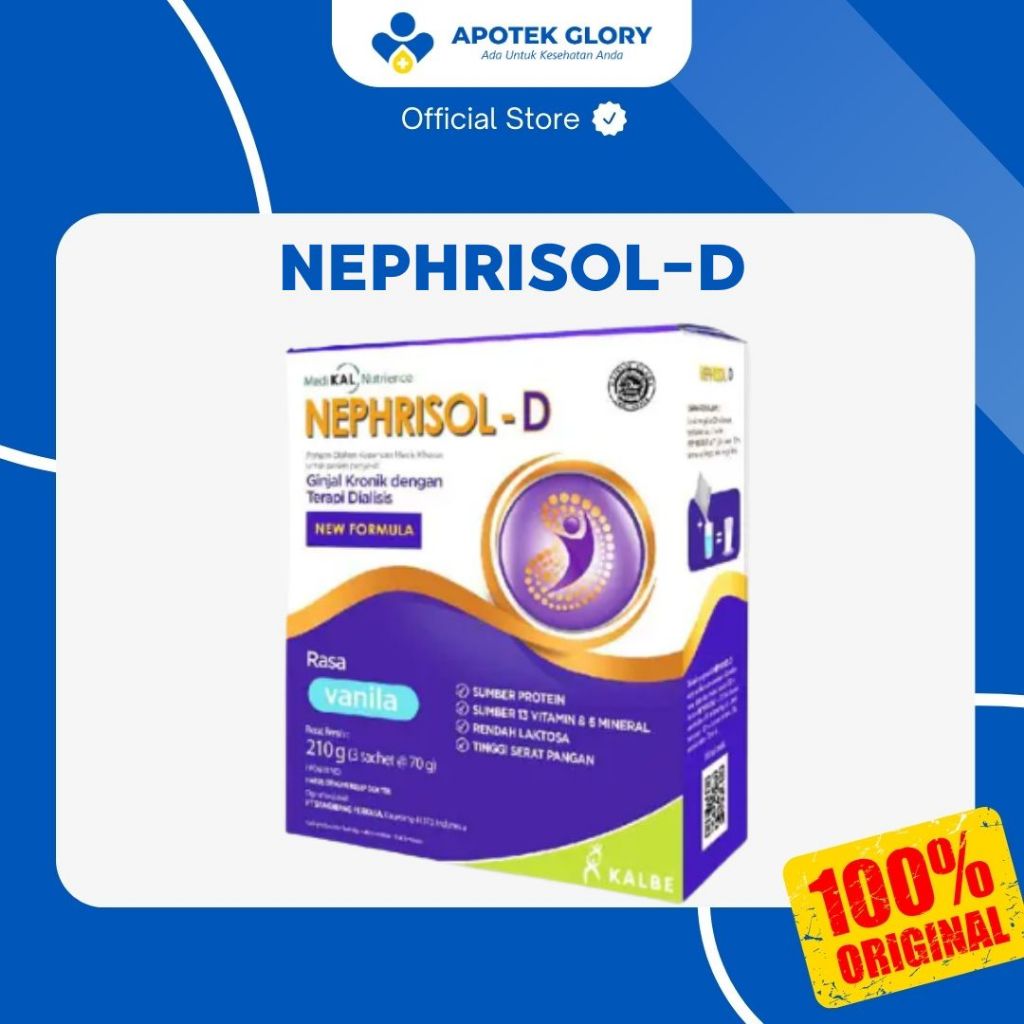 

NEPHRISOL-D UNTUK GINJAL KRONIK DENGAN TERAPI DIALISIS RASA VANILLA