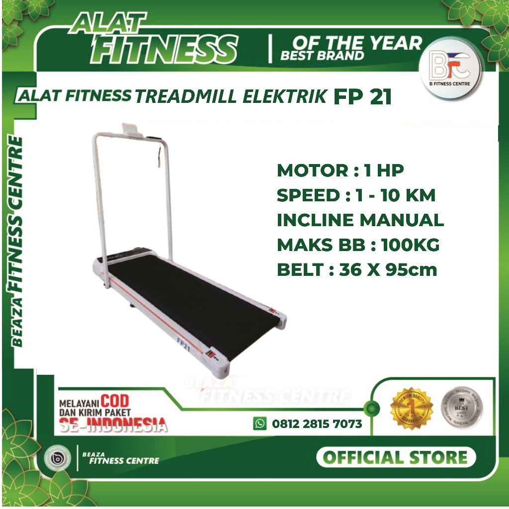 Walking pad Low watt FP 21 Total Fitness Rumahan