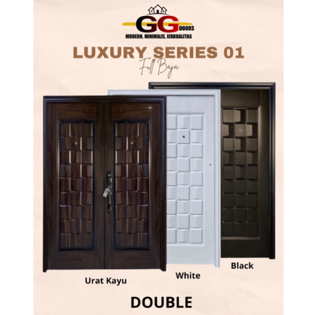 Pintu Baja merek GG DOORS type Luxury Double 01