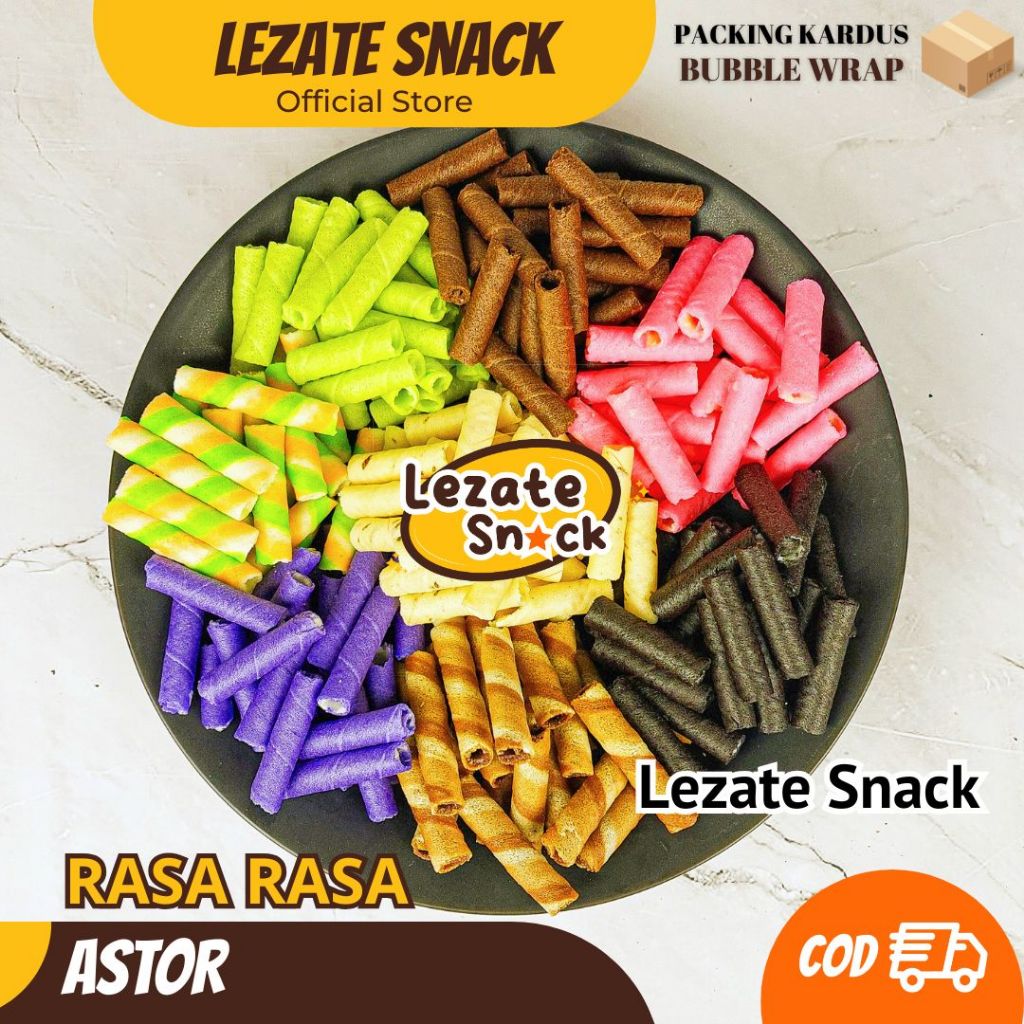 

Astor Mini Coklat 100gr Aneka Pilihan Rasa Strawberry Blackforest Vanila Pandan Greentea Choco Peanut Blueberry / Wafer Roll Kiloan Astor Kiloan Barcelona / Wafer Rolls Coklat Susu Lezate 1/2 kg Lezate Snack LEZATE