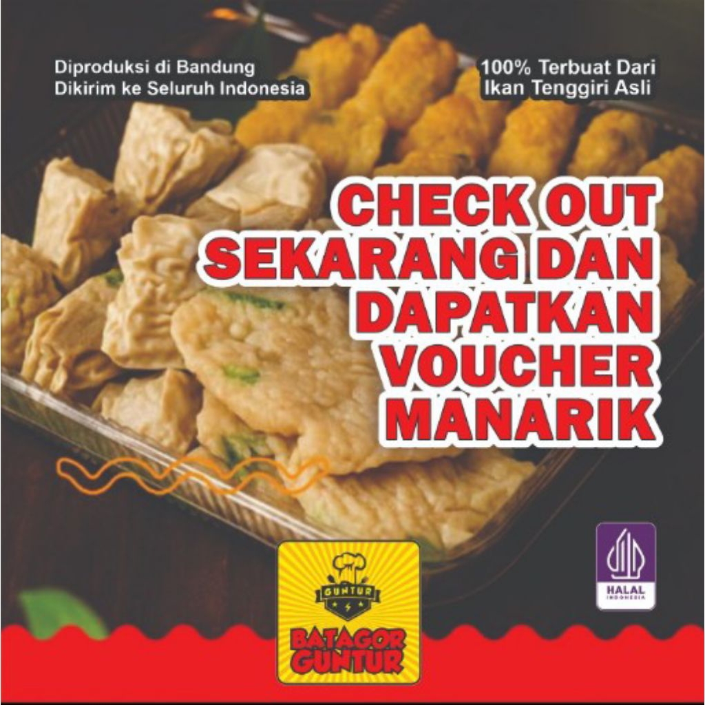 

BATAGOR GUNTUR - Batagor Guntur Setengah Matang Isi 10 biji Kemasan Vakum Asli 100% Ikan Tenggiri