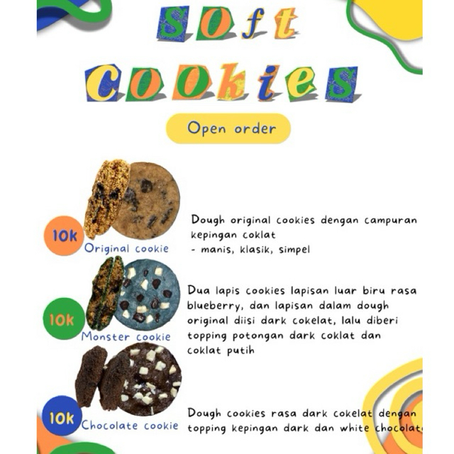 

SOFT COOKIES BISKUIT KUE LEMBUT HALAL [mowmo.bite] (Min.2)