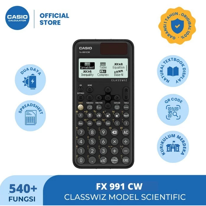 

Kalkulator CASIO scientific classwiz fx 991cw fx-991CW Scientific Calculator